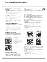 Preview for 21 page of Hotpoint Ariston LFT 116 Operating Instructions Manual