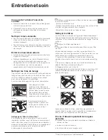 Preview for 33 page of Hotpoint Ariston LFT 116 Operating Instructions Manual