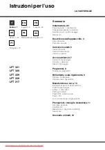 Hotpoint Ariston LFT 217 Operating Instructions Manual preview