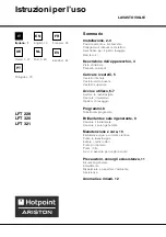 Preview for 1 page of Hotpoint Ariston LFT 228 Operating Instructions Manual