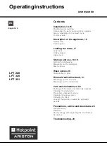 Preview for 13 page of Hotpoint Ariston LFT 228 Operating Instructions Manual