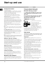 Предварительный просмотр 18 страницы Hotpoint Ariston LFT 228 Operating Instructions Manual