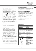 Preview for 39 page of Hotpoint Ariston LFT 228 Operating Instructions Manual