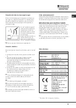 Preview for 63 page of Hotpoint Ariston LFT 228 Operating Instructions Manual