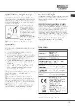 Preview for 75 page of Hotpoint Ariston LFT 228 Operating Instructions Manual