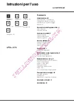 Preview for 1 page of Hotpoint Ariston LFTA+ 2174 Operating Instructions Manual