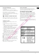 Preview for 3 page of Hotpoint Ariston LFTA+ 2174 Operating Instructions Manual