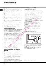 Preview for 14 page of Hotpoint Ariston LFTA+ 2174 Operating Instructions Manual