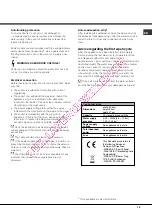 Preview for 15 page of Hotpoint Ariston LFTA+ 2174 Operating Instructions Manual