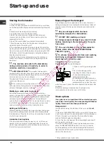 Preview for 18 page of Hotpoint Ariston LFTA+ 2174 Operating Instructions Manual