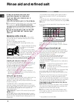 Preview for 20 page of Hotpoint Ariston LFTA+ 2174 Operating Instructions Manual