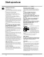 Preview for 18 page of Hotpoint Ariston LFTA+ M284 Operating Instruction