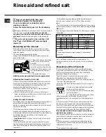 Preview for 20 page of Hotpoint Ariston LFTA+ M284 Operating Instruction