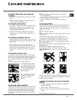 Preview for 21 page of Hotpoint Ariston LFTA+ M284 Operating Instruction