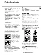 Preview for 33 page of Hotpoint Ariston LFTA+ M284 Operating Instruction