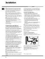 Preview for 38 page of Hotpoint Ariston LFTA+ M284 Operating Instruction