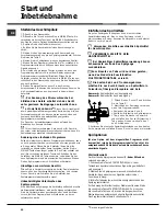 Preview for 42 page of Hotpoint Ariston LFTA+ M284 Operating Instruction