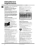 Preview for 44 page of Hotpoint Ariston LFTA+ M284 Operating Instruction