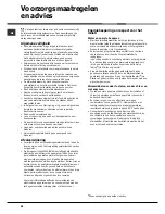 Preview for 58 page of Hotpoint Ariston LFTA+ M284 Operating Instruction