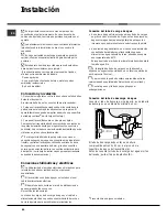 Preview for 62 page of Hotpoint Ariston LFTA+ M284 Operating Instruction