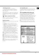 Preview for 15 page of Hotpoint Ariston LKF 710 User Manual