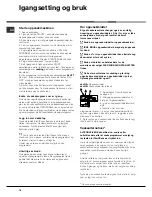 Preview for 18 page of Hotpoint Ariston LKF 720 Operating Instructions Manual