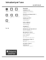 Hotpoint Ariston LL 42 Instruction Book preview