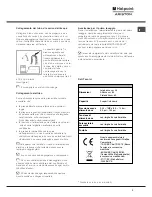 Preview for 3 page of Hotpoint Ariston LL 42 Instruction Book