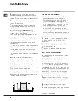 Preview for 38 page of Hotpoint Ariston LL 42 Instruction Book