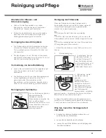 Preview for 45 page of Hotpoint Ariston LL 42 Instruction Book