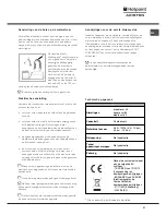 Preview for 51 page of Hotpoint Ariston LL 42 Instruction Book