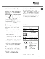 Preview for 63 page of Hotpoint Ariston LL 42 Instruction Book