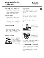 Preview for 69 page of Hotpoint Ariston LL 42 Instruction Book