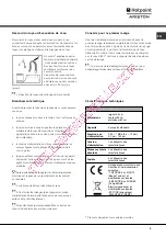 Preview for 3 page of Hotpoint Ariston LL 430 Instruction Booklet