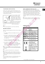 Preview for 15 page of Hotpoint Ariston LL 430 Instruction Booklet