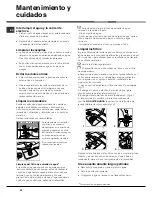 Предварительный просмотр 22 страницы Hotpoint Ariston LSF 712 Operating Instructions Manual