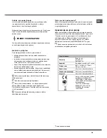 Предварительный просмотр 39 страницы Hotpoint Ariston LSF 712 Operating Instructions Manual