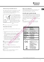 Preview for 3 page of Hotpoint Ariston LSF 825 Operating Instructions Manual