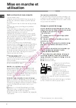 Preview for 6 page of Hotpoint Ariston LSF 825 Operating Instructions Manual