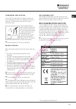 Preview for 15 page of Hotpoint Ariston LSF 825 Operating Instructions Manual