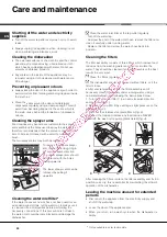 Preview for 22 page of Hotpoint Ariston LSF 825 Operating Instructions Manual