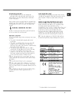 Preview for 17 page of Hotpoint Ariston LSF 8357 Operating Instructions Manual