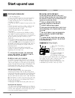 Preview for 20 page of Hotpoint Ariston LSF 8357 Operating Instructions Manual