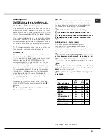 Preview for 21 page of Hotpoint Ariston LSF 8357 Operating Instructions Manual