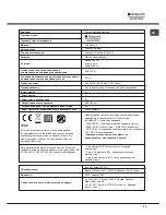 Preview for 59 page of Hotpoint Ariston LSFF 8M116 Operating Instructions Manual