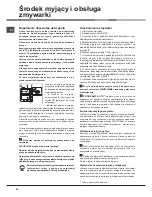 Preview for 42 page of Hotpoint Ariston LSFF 8M117 Operating Instructions Manual