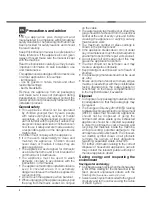 Предварительный просмотр 2 страницы Hotpoint Ariston LSFF 9H124 Instruction Manual