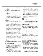 Предварительный просмотр 5 страницы Hotpoint Ariston LSFF 9H124 Instruction Manual