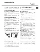 Предварительный просмотр 13 страницы Hotpoint Ariston LSFF 9H124 Instruction Manual