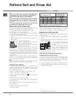 Предварительный просмотр 16 страницы Hotpoint Ariston LSFF 9H124 Instruction Manual